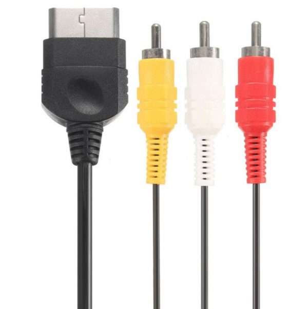 Original Classic Xbox 6FT Audio Video Composite Cable AV 3 RCA Wire Cord - Image 3