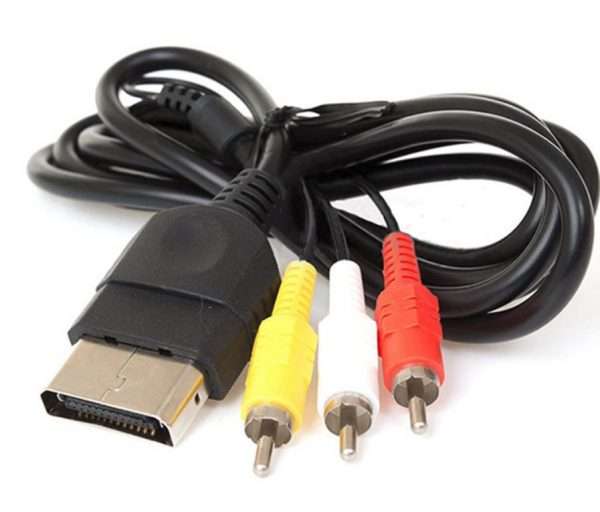 Original Classic Xbox 6FT Audio Video Composite Cable AV 3 RCA Wire Cord - Image 2